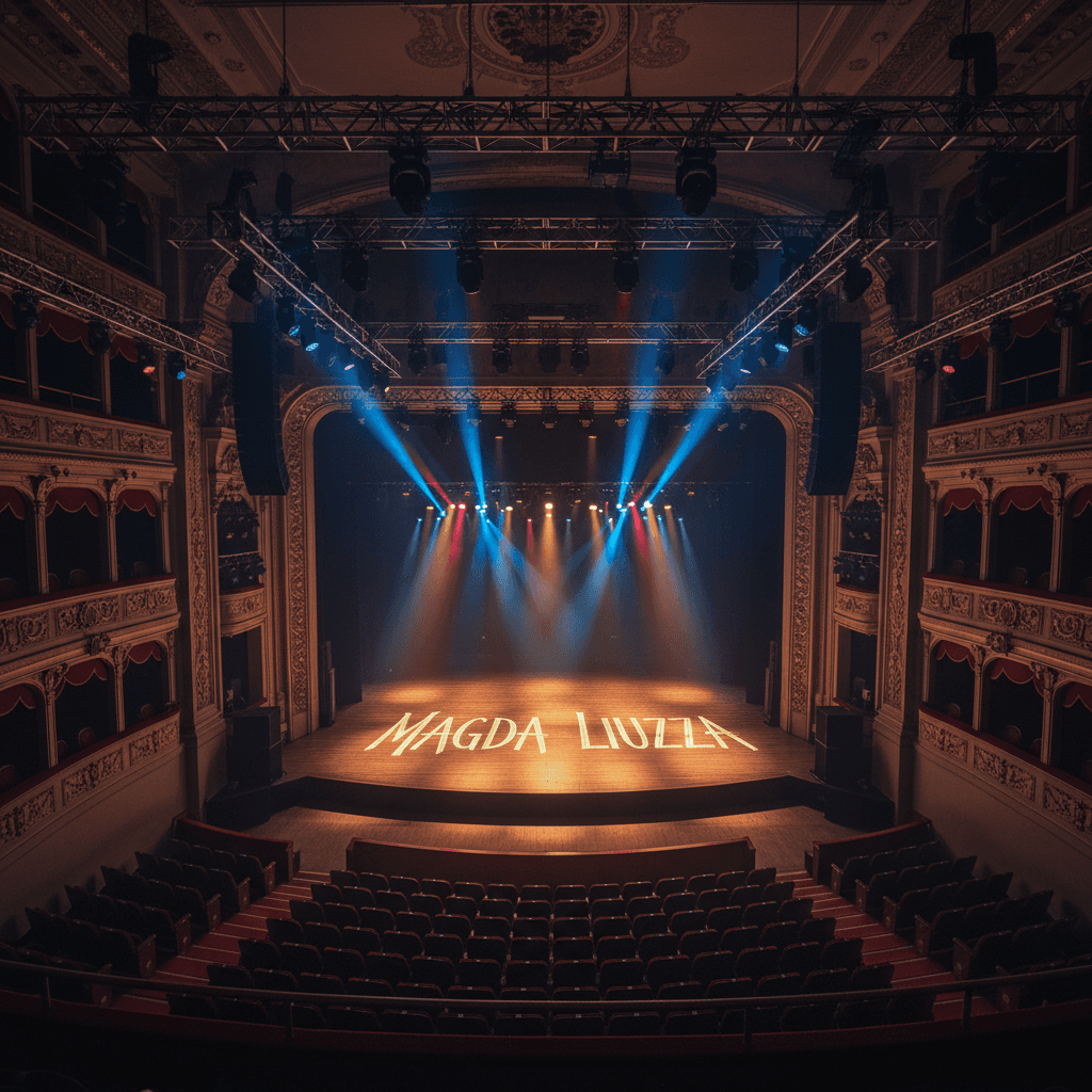 Palcoscenico teatro luci professionali